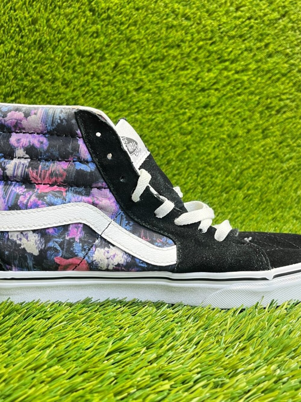 Vans Sk8-Hi Mens Size 8 Black White Athletic Skateboarding Shoes Sneakers - Picture 5 of 11